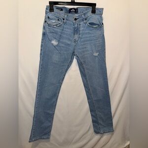 Hollister Skinny Epic Flex Men's Denim W29 X L32 Light Wash Straight Fit
